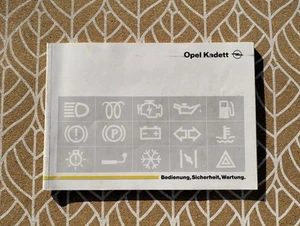 Opel Kadett E Bedienung Sicherheit Wartung Betriebsanleitung Bedienungsanleitung - Bild 1 von 2