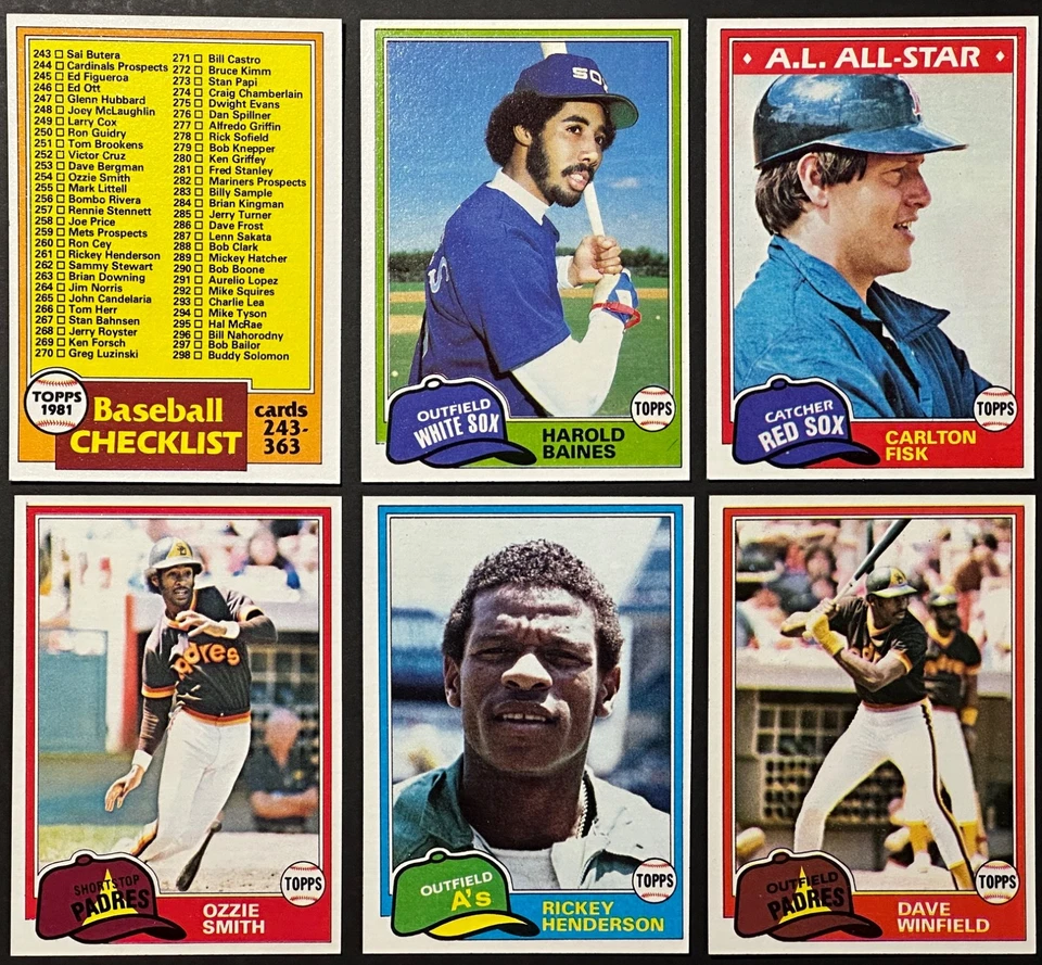 1981 Topps Baseball Fresh Break! Complete Your Set - Pick Your Card #251 - 499 - Image 1 of 1