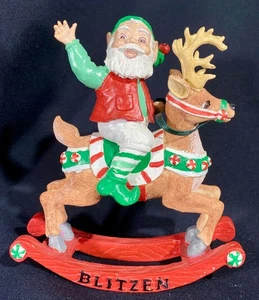 Novelino Racing Rentier Collection~BLITZEN w Elf~1994~Vintage~Boxed - Bild 1 von 11