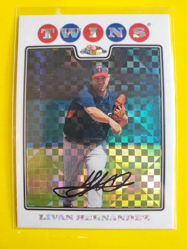 2008 Topps Chrome X-Fractors #179 Ливан Эрнандес - Minnesota Twins - Изображение 1 из 1