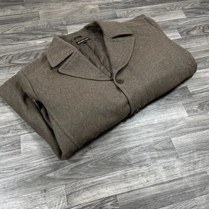 MICHAEL KORS Button Down Thermo Wolle Braun Freizeit Mantel Herren Größe 3XT - Bild 1 von 9