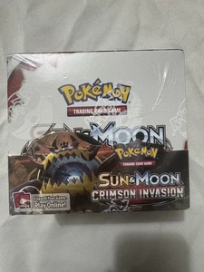 Pokémon Sun and Moon: Crimson Invasion Booster Box Display (36 Booster Packs) - Picture 1 of 7