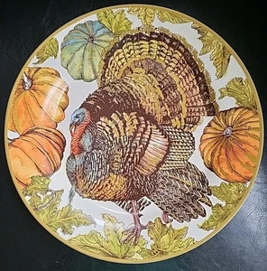 Pottery Barn Heritage Turkey Dinner Plate 10.5 Inches - Picture 1 of 3