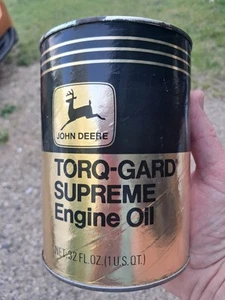 Vintage John Deere Torq Gard Supreme Quart Oil Can - Picture 1 of 6