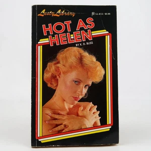 Hot as Helen by K.D. Bliss (Lusty Library, 1989) First Printing GGA Erotica MMPB - Imagen 1 de 5