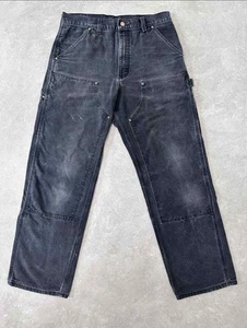 90s USA Made Carhartt Double Knee B01BLK 33x32 Vintage Japan - Bild 1 von 5