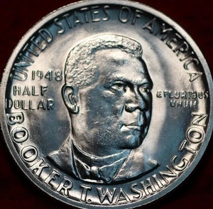 Uncirculated 1948 Booker T Washington Silver Commemorative Half Dollar - Picture 1 of 2