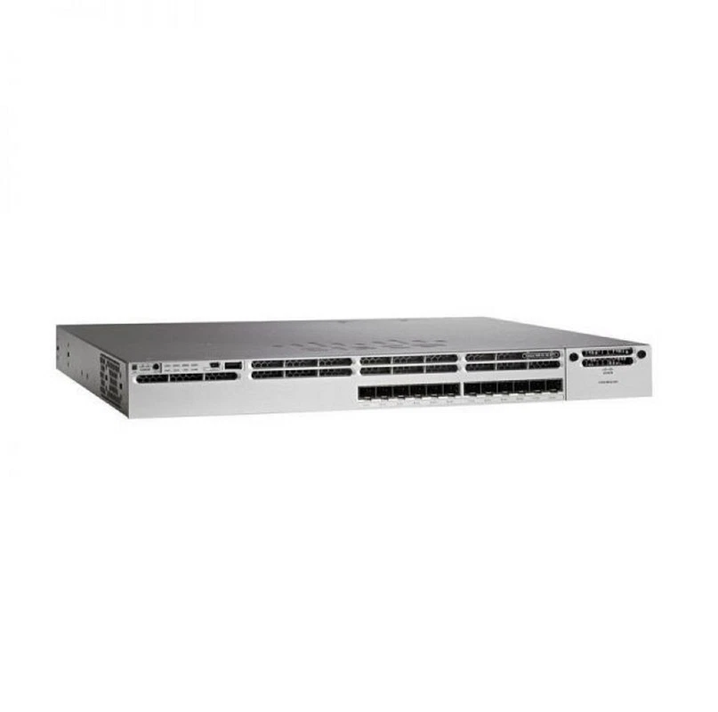 Cisco WS-C3850-12XS-E 12 Ports Rack Mountable Switch Dual Power 1 Year Warrant - Image 1 of 1
