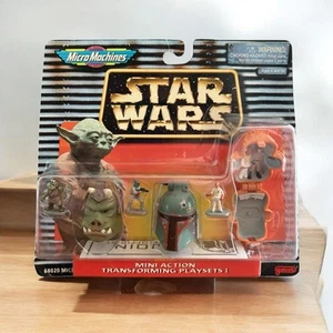 Vintage Galoob Micro Machine Star Wars Collection 1 Boba Fett Ackbar Gamorrean - Picture 1 of 7