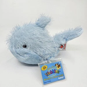 Webkins mit Code Wal hellblau Sea Life Plüschtier Stofftier Spielzeug Fuzzy - Bild 1 von 6