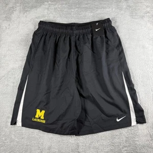 Michigan Wolverines Shorts Mens XL Black Lacrosse NCAA Nike Dri-FIT Athletic New - Picture 1 of 17