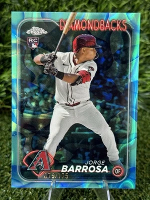 Jorge Barrosa 2024 Topps Chrome Update Blue Lava Lamp #USC163 79/175  - Image 1 of 2