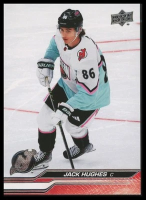 2023-24 Upper Deck #680 Jack Hughes - Image 1 of 2
