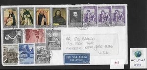 WC1_13549. VATICAN. Richly franked 1987 cover to the USA. - Picture 1 of 1