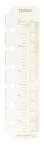 Pocket Today Page Marker Planner Ruler for Pocket Filofax, LV PM agenda 6 rin... - Picture 1 of 1