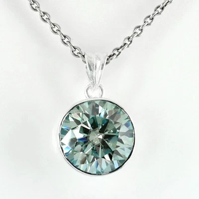 7.50 克拉认证冰蓝色钻石设计师吊坠,无 Tarrif。 — 第 1/4 张图片