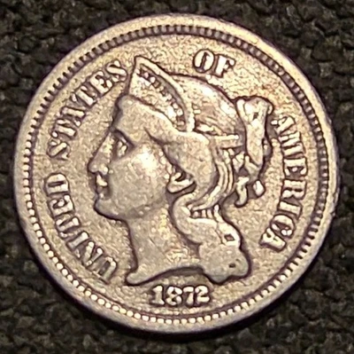 1872 3 Cent Nickel - Image 1 of 2