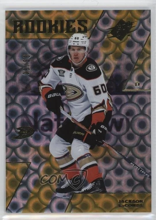 2023-24 SPx Rookies Grand Finale /50 Jackson LaCombe #139 Rookie RC - Image 1 of 2