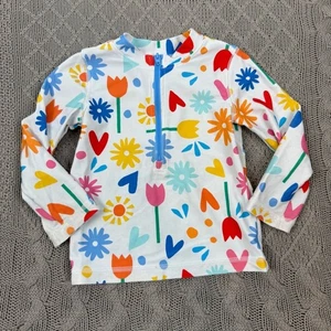 Primary bunte Blumen Kinder Badeshirt Rashguard ~ 12/18M - Bild 1 von 14