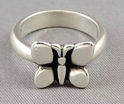 HTF VTG Rare Retired James Avery Butterfly Ring  .925 Sterling Silver   Size 6 - Image 1 of 4