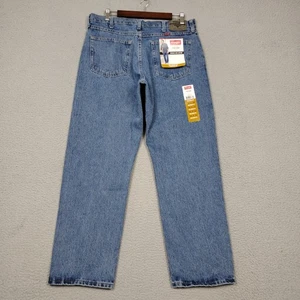 Wrangler Jeans Mens 34x30 Blue Five Star Premium Relaxed Medium Wash Denim NEW - Picture 1 of 11
