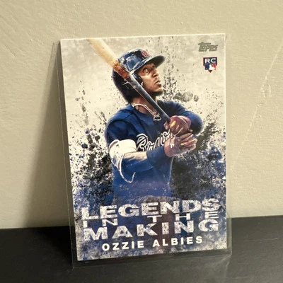 Ozzie Albies 2018 Topps ROOKIE Legends in the Making Blue #LITM-4 Atlanta Braves - Image 1 of 2