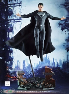 "FIGURA BY ART NEGRA TRASCENDENT BY015 12" 1/6 LIGA JUSTICIA SUPERMAN NEGRA *EE. UU. - Imagen 1 de 6