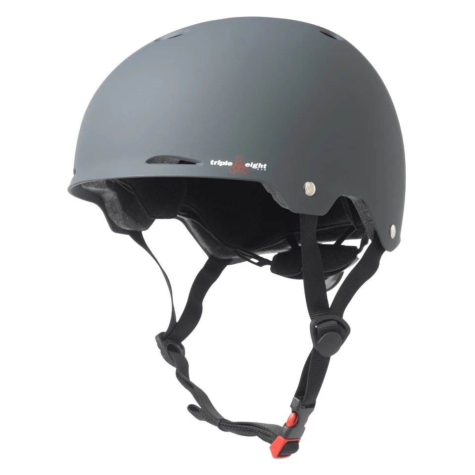 Novo Triple Eight Gotham Ajuste Ajustável Mostrador Capacete Bicicleta BMX Skate Cinza SM/MD - Imagem 1 de 1