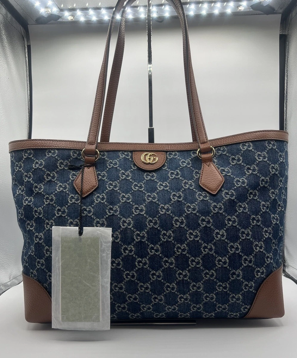 Gucci Denim Exterior Tote Bags & Handbags for Women for sale | eBay