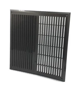 Graphit Lüftungsgitter 450 mm x 450 mm mit Fliegengitter Kanal Lüftungsabdeckung - Bild 1 von 4
