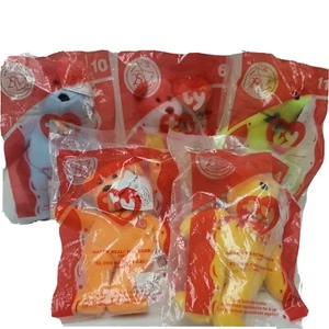Mcdonald Teeny Beeanie Baby Bear Collection #4, #6, #7, #10, & #11 - Imagen 1 de 6