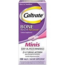Caltrate Minis 600 Plus D3 Plus Minerals Calcium and Vitamin D Supplement Tab...