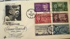 Artcraft Special 1236 Eleanor Roosevelt Six Stamp Combo w/ Artcraft Letter 
