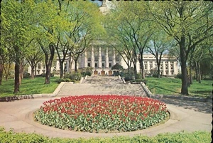 Madison State Capitol Madison Wisconsin at Tulip Time Photo by James H. Kuypers - Picture 1 of 2
