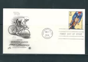 USA SC # 3068e Men's Cycling FDC . Artcraft Cachet - Picture 1 of 1