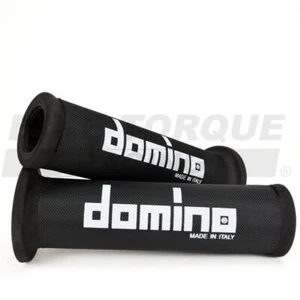 Genuine Domino Turismo Anthracite & Black A350 Grips & Covers for Triumph Bikes - Picture 1 of 2