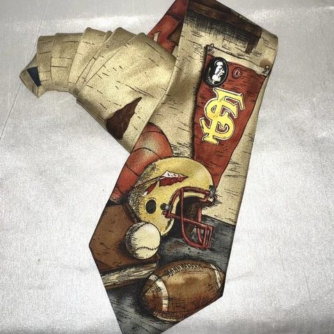 Florida State Seminoles FSU Neck Tie Necktie Football Baseball Basketball Silk Cover