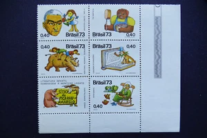 Brasilien MiNr. 1396-1400 Sechserblock postfrisch** (AJ 380) - Bild 1 von 1