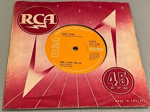 Perry Como - And I Love You So - Vinyl Record 7" Single - 1973 RCA 2346 - Picture 1 of 5