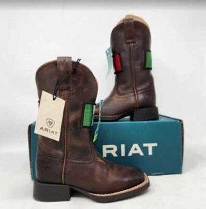 Niño pequeño 8 Ariat niños Orgullo Mexicano II Western vaquero México botas 10039908 - Imagen 1 de 14