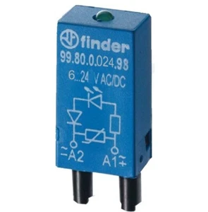 Diodenmodul 110-240V AC/DC LED grün Finder 99.80.0.230.98 Serie 99 Steckanschl - Picture 1 of 1