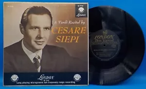 Cesare Siepi, Alberto Erede Accademia Santa Cecilia 10" LP A Verdi Recital BX16 - Imagen 1 de 3
