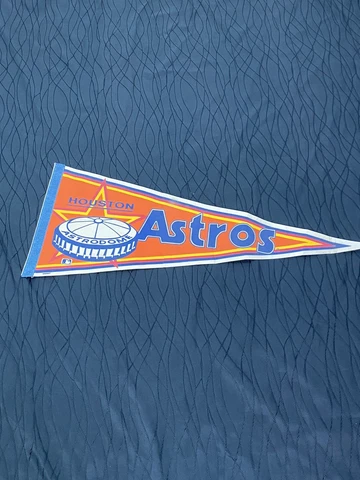 MLB Houston Astros Vintage 1960's Orange Background Team Logo Pennant Large Cover