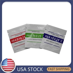 15 PCS PH BUFFER SOLUTION POWDER PRECISE CALIBRATION - pH 4.01 / 6.86 / 9.18 U7I - Picture 1 of 12