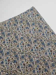 Regent Street Lawn Fabric Paisley Moda Cotton Floral Blue Sew Quilt FAT QUARTER - Picture 1 of 1