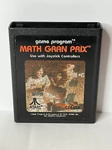 Math Gran Prix (Atari 2600, 1987) Authentic Cartridge Only Cleaned Tested - Picture 1 of 6