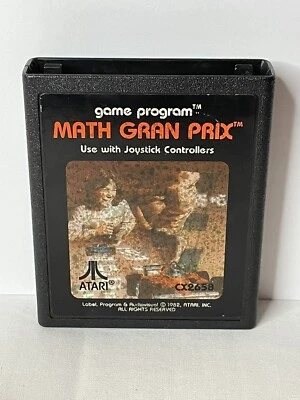Math Gran Prix (Atari 2600, 1987) Authentic Cartridge Only Cleaned Tested - Image 1 of 4
