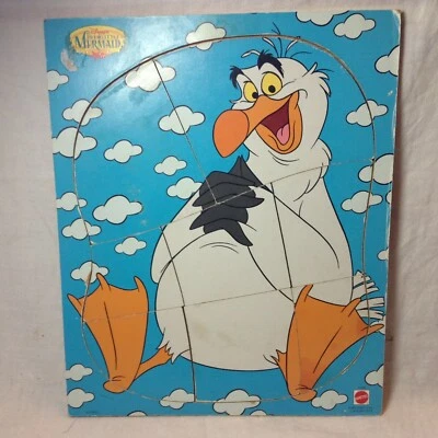 Rompecabezas de madera Mattel raro de colección Disney Little Mermaid Scuttle 8 piezas preescolar  Foto 1 de 4