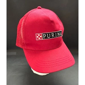 Cappello Berretto Camionista Snapback Logo Chow Rosso Purina Cane Alleato - Foto 1 di 8