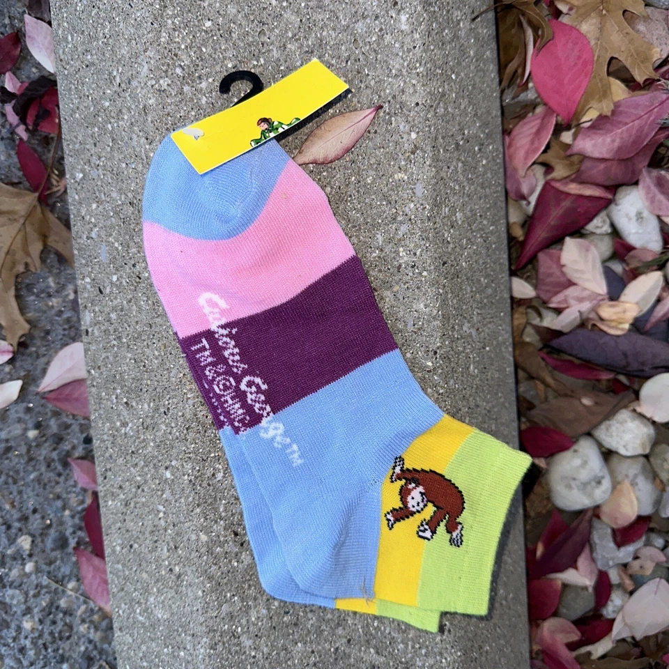 Nuevos calcetines vintage Curious George Foto 1 de 1